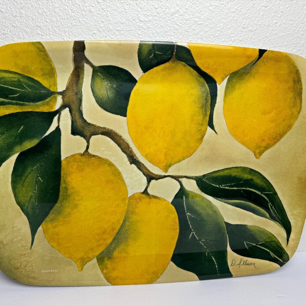 Pimpernel Tray ART for the table England Orchard Lemon Doris Allison